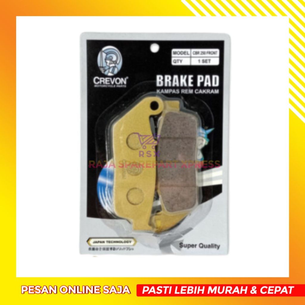 KAMPAS REM DEPAN CREVON CBR 250 RR CBR 250RR ABS NONABS DISCPAD KAMPAS REM DEPAN CAKRAM