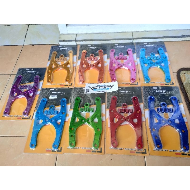BRAKET MESIN / PANGKON MESIN TIGER CNC MERK MOS ANODIZE WARNA LENGKAP