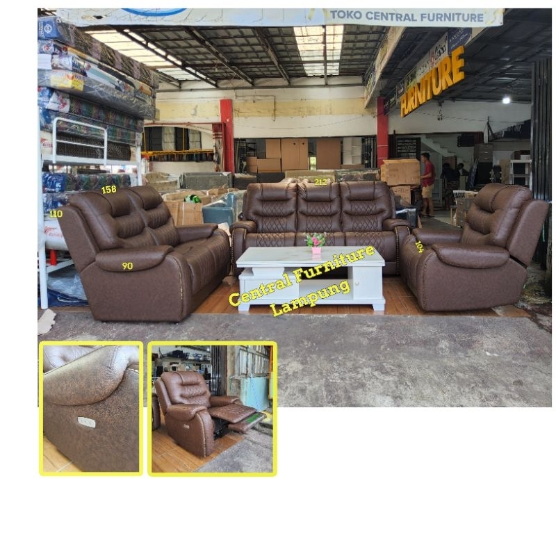 Sofa Tamu Murah/Sofa Electric Recliner 321 Empuk