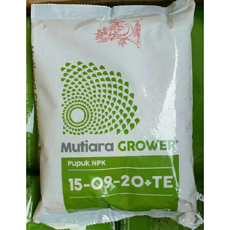 

NPK Mutiara Grower 15-09-20+TE Kemasan Pabrik 1Kg