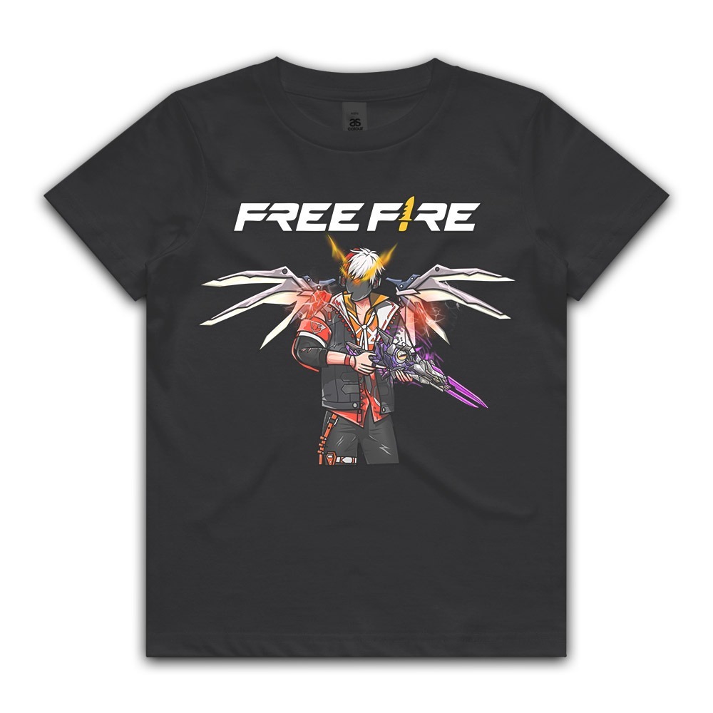 Baju kaos CHARACTER SG EVO 2JT anak dewasa kaos FF freefire SG EVO 2JT Unisex