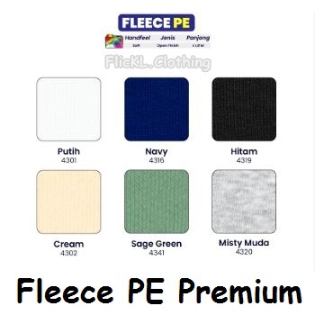 Kain Fleece PE Premium Bahan Fleece Polyester Berbulu Sweater Kilo