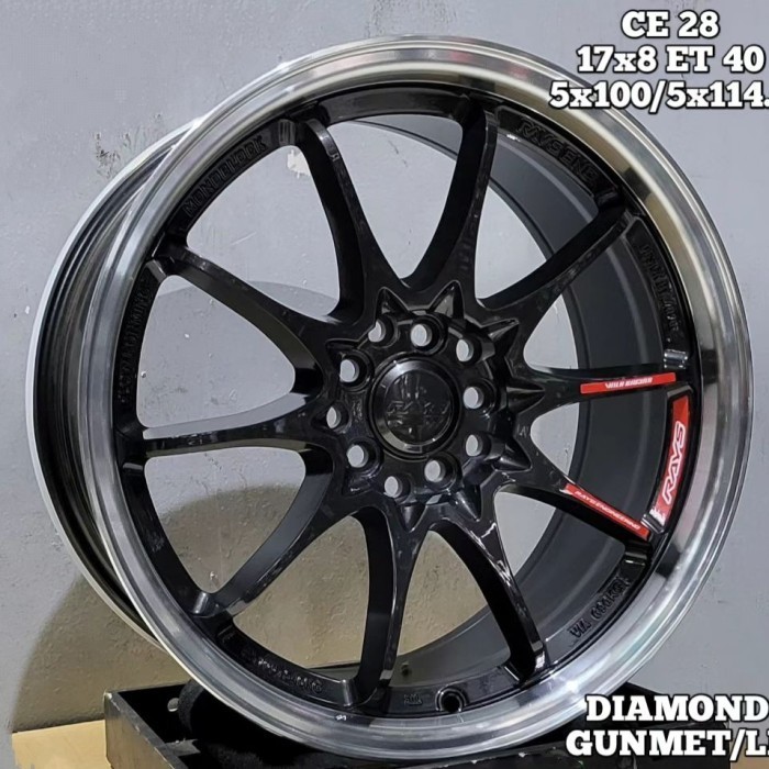 velg mobil r17 CE28 FLOW FORMING velg ring 17 sienta altis avanza new