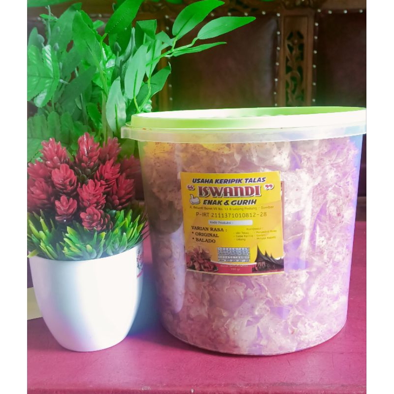 

keripik talas balado kemasan toples 5 liter