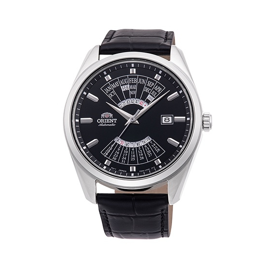 Orient RA-BA0006B10B Automatic Black Leather Strap Multi Year Calender - Jam Tangan Pria