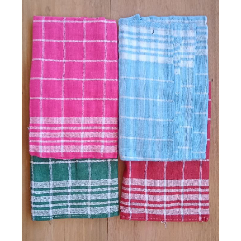 Lap serbet katun warna/Kain serbet serbaguna/Serbet dapur