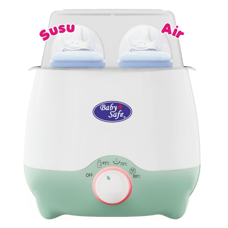 Baby Safe - Twin Bottle Warmer LBW01 | Penghangat Susu