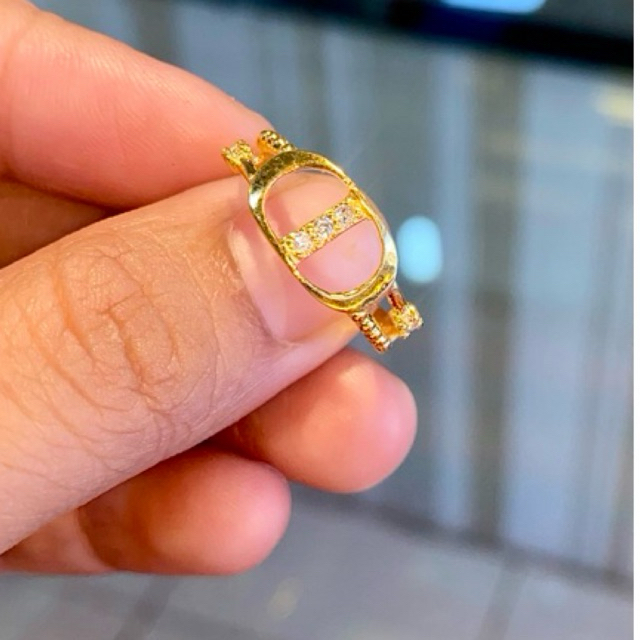 Cincin Emas Wanita Asli 16K(karat)/Cap 700