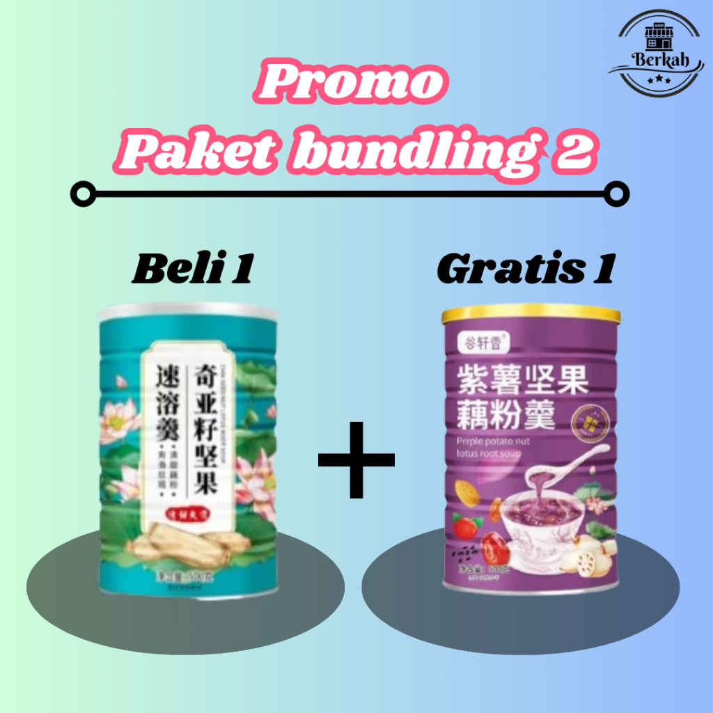 

Oufen Lotus Root Powder - Bubuk Sereal Akar Teratai [ Rasa Almond & Ubi Ungu ] BPOM-HALAL