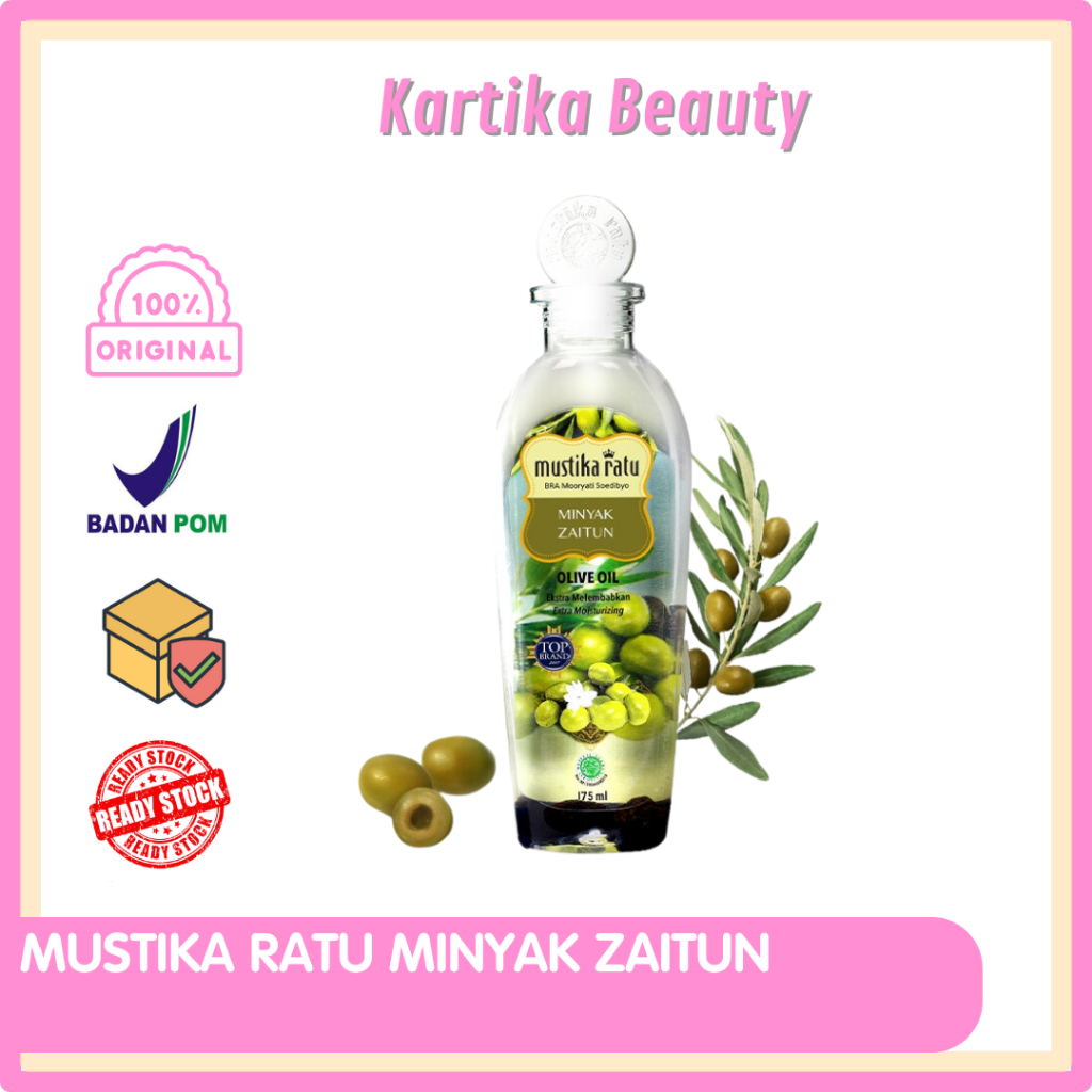 MUSTIKA RATU MINYAK ZAITUN - MINYAK URUT PIJAT PELEMBAB WAJAH KERING