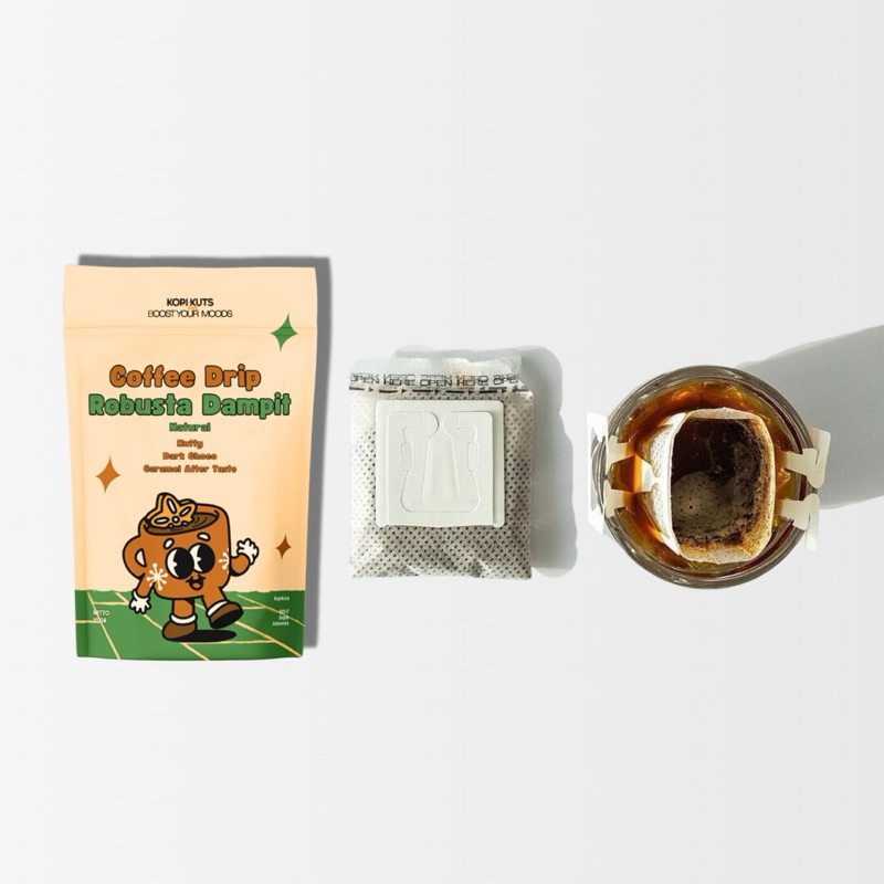 

DripBag Coffee Robusta Dampit Natural / Kopi Sachet Filter Tanpa Ampas