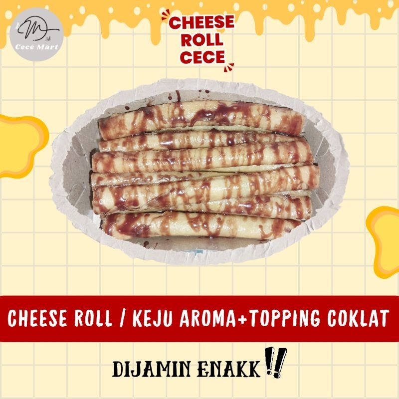 

cecemart.id Cheese roll / Keju Aroma + topping coklat isi 10 pcs.