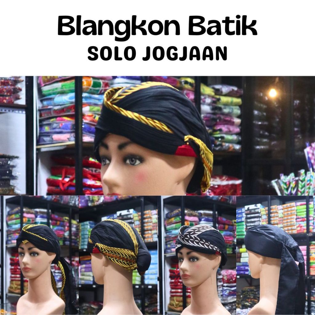 BLANKON BATIK MOTIF SOLO JOGJAAN POLOS DEWASA | BLANGKON IKET