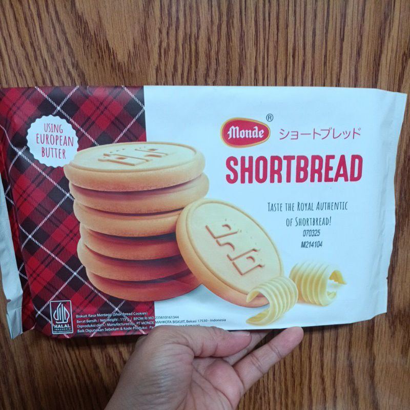 

Monde Shortbread Biskuit Rasa Mentega 115g