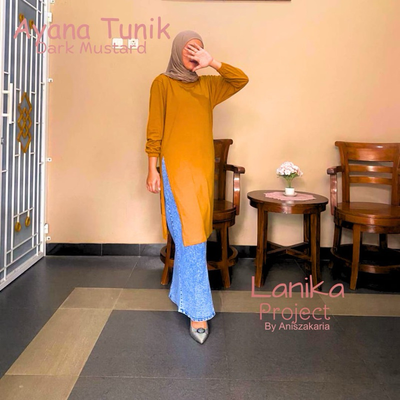 Ayana Tunik Kaos Polos / Tunik Kaos Polos / Tunik Combed / Tunik Kekinian / Kaos Polos Wanita