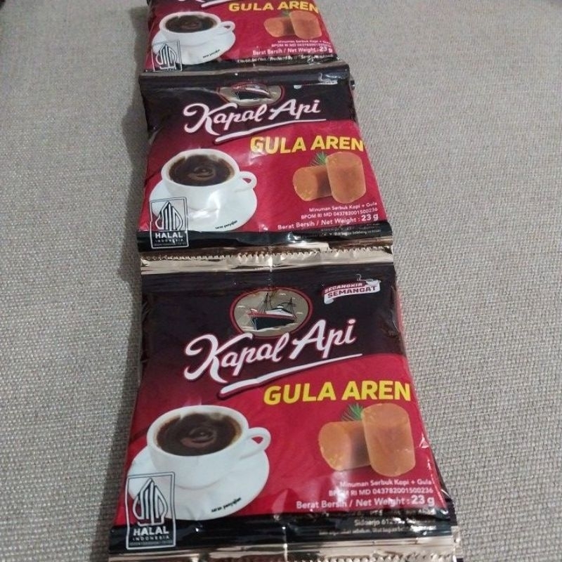 

Kopi Kapal Api Gula Aren 23gr Murah isi 5sachet & 10sachet