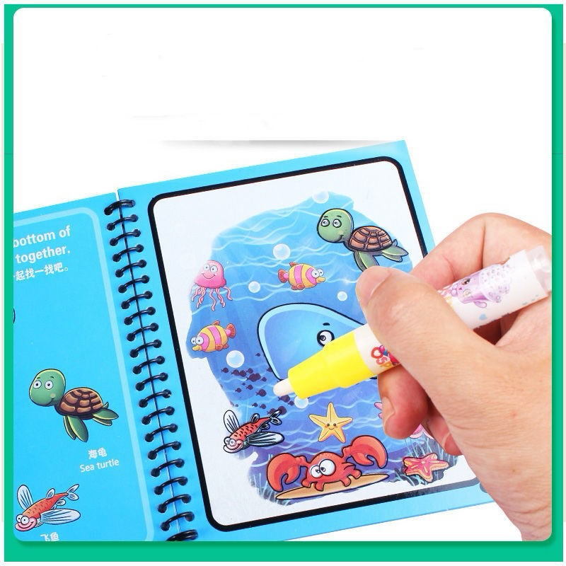

Buku Gambar Ajaib / Magic Water Book / Buku Gambar Mewarnai / Mainan Edukasi Anak