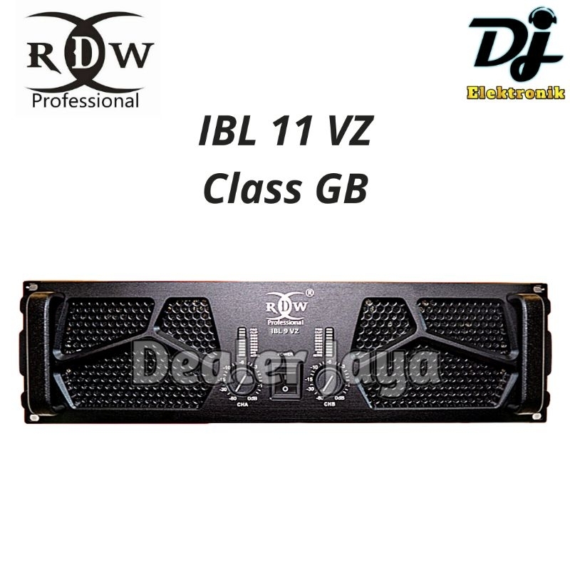 Power Amplifier RDW IBL 11 VZ / IBL 11VZ / IBL11VZ Class GB - 2 channel