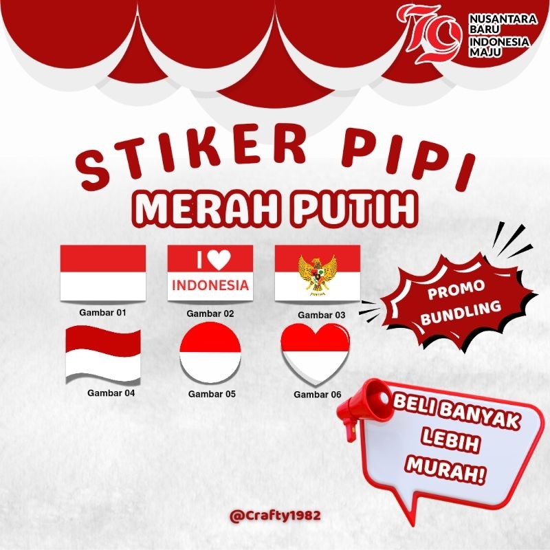 

Sticker Pipi Merah Putih | Stiker Bendera Merah Putih BUNDLING | Stiker HUT RI | Stiker Dirgahayu NKRI | Tempelan Pipi Bendera Merah Putih