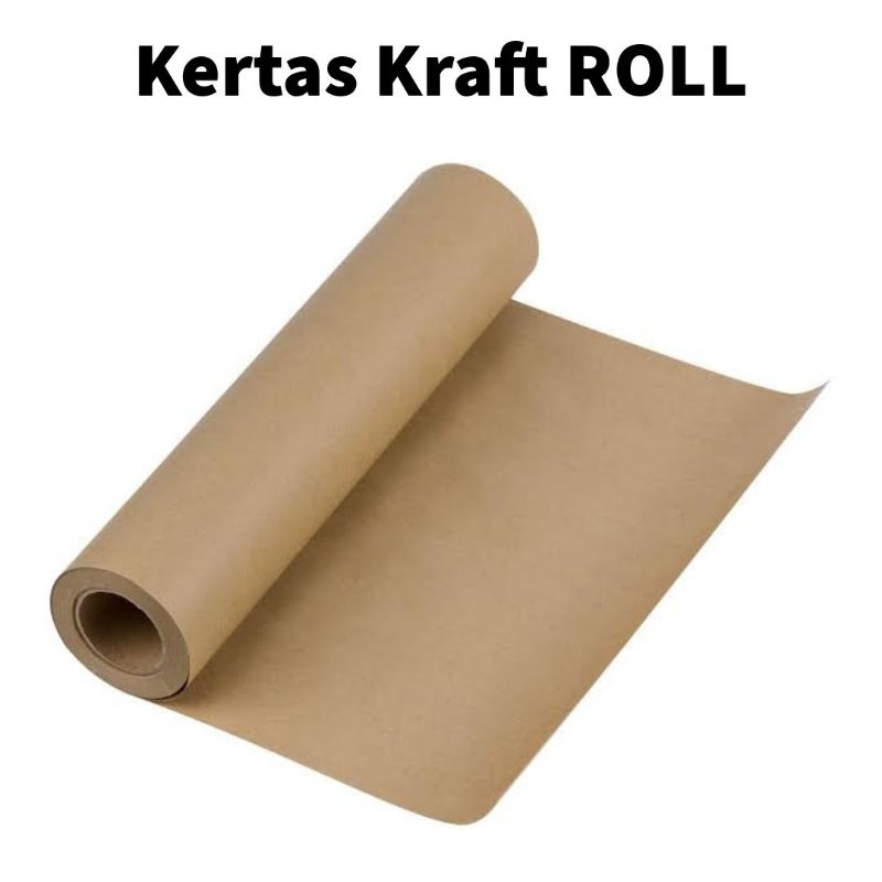 ROLL KRAFT PAPER / KERTAS BUNGKUS KADO SAMSON COKLAT