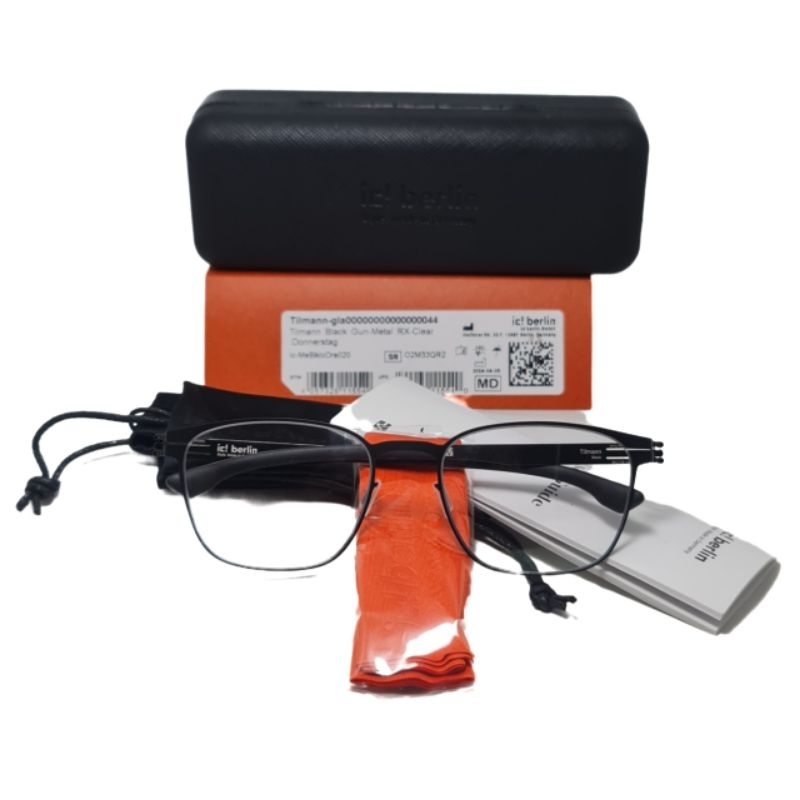 Frame Kacamata  ICI IC BERLIN Tilmann 53-19-145 Black Original