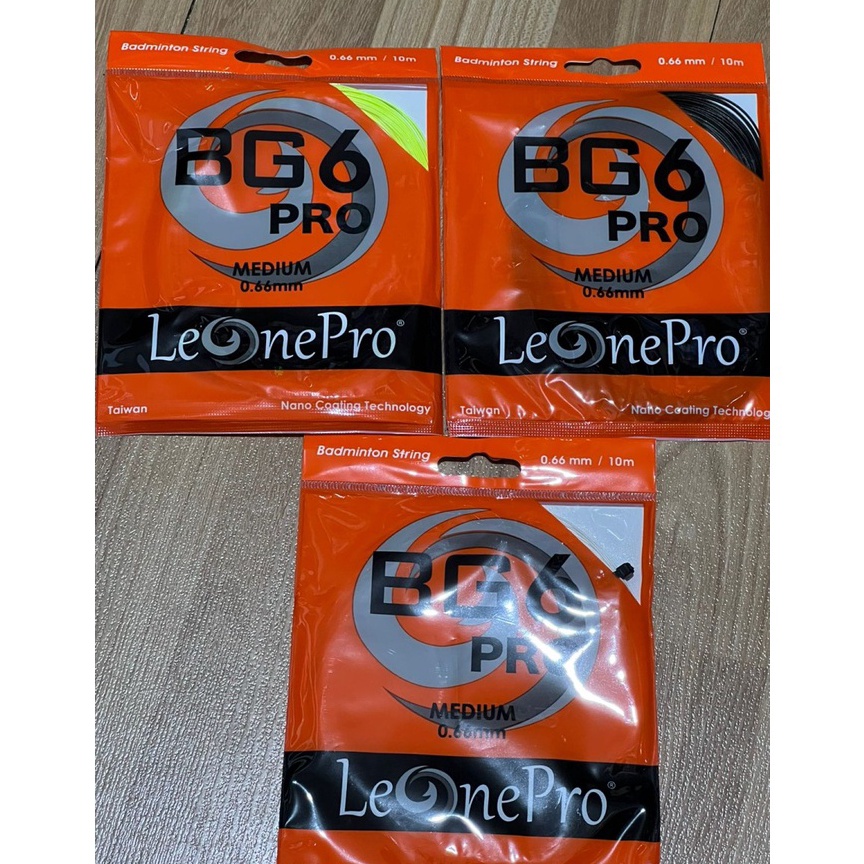Paling Disukai SENAR BADMINTON BG 6  BG6 LEONEPRO ORIGINAL 66MM MEDIUM FEELING