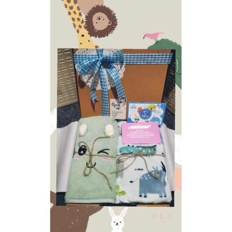 

paket kado selimut dan handuk bayi/paket hampers lahiran newborn