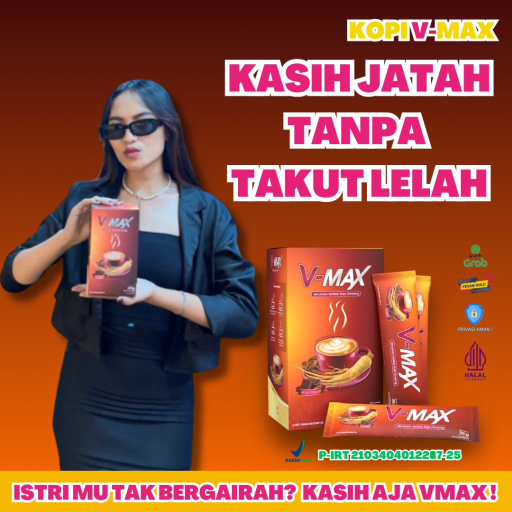 

Kopi Vmax Original - Boost Stamina & Mood Wanita - 1 Box isi 10 Sachet