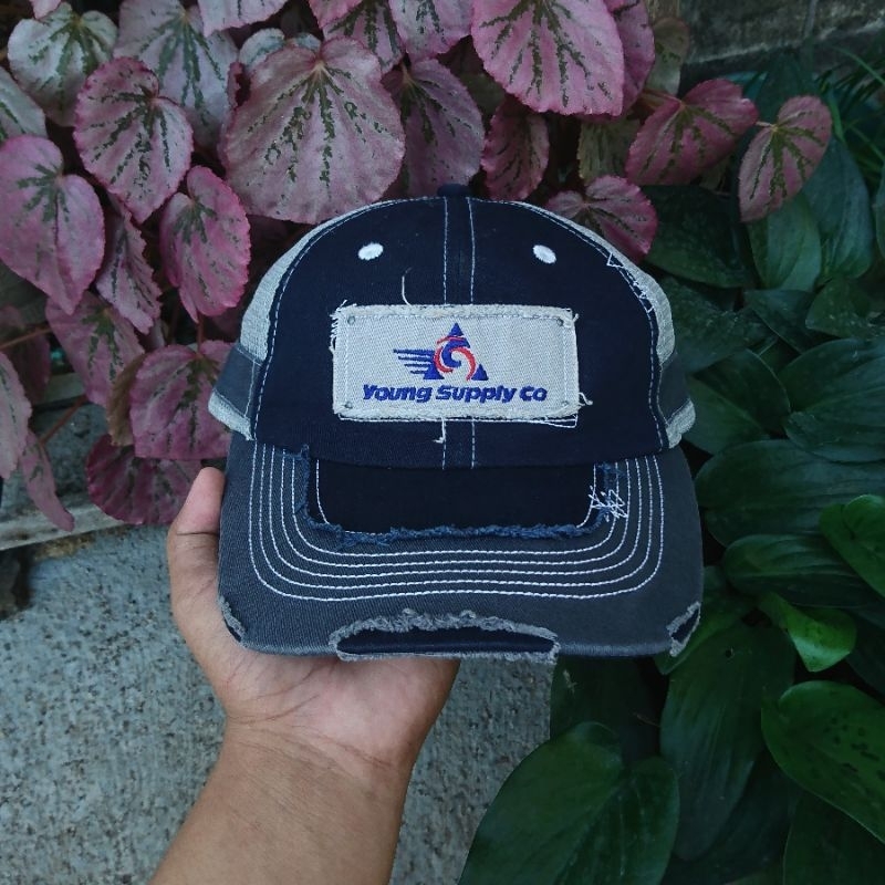 Vintage Ripped Truckerhat Second | Topi Trucker Second Ripped Cap