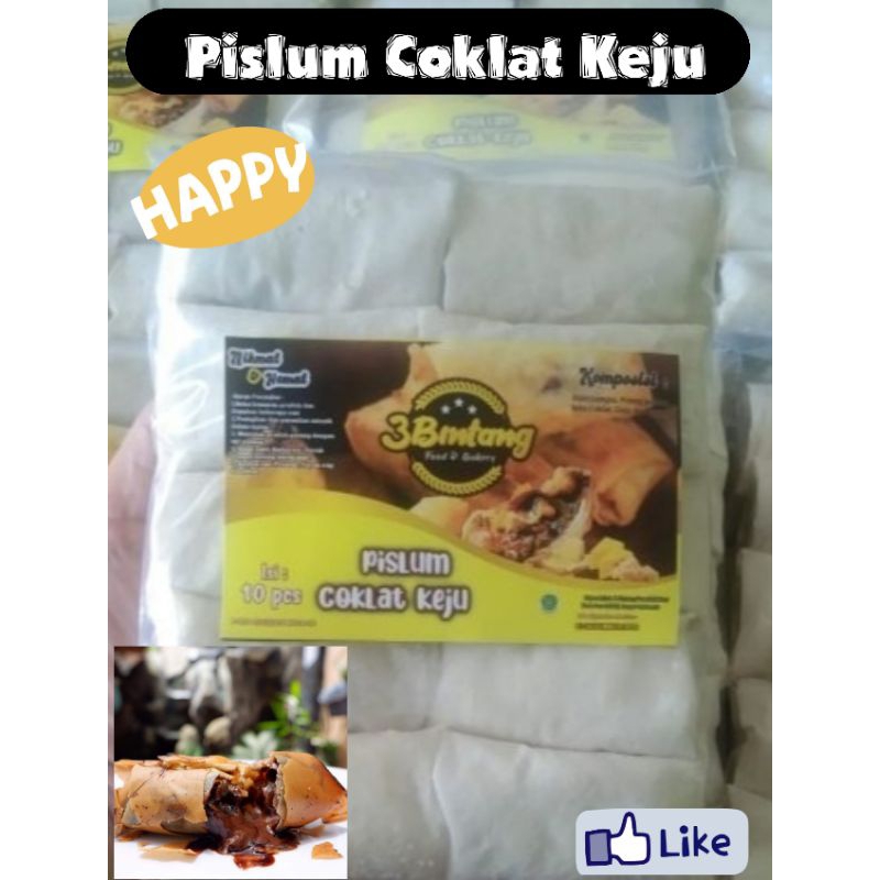 

Pisang lumer coklat keju bintang lima isi 10