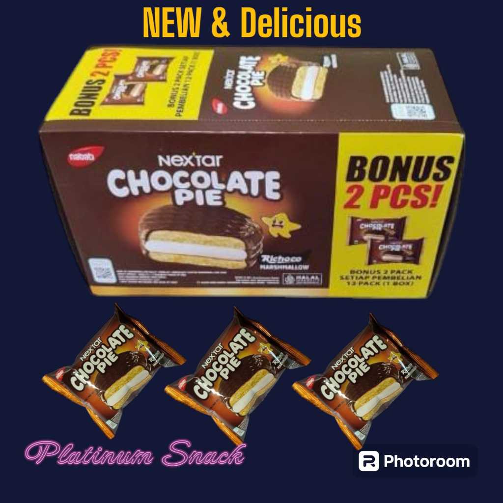 

Nextar Chocolate Pie Marshmellow Isi 12 Pcs @ 28 Gr Nabati
