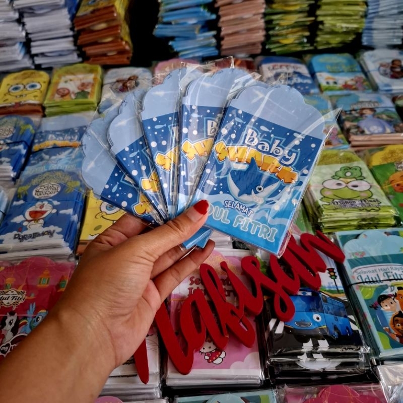 

100 PACK AMPLOP MEDIUM KARAKTER 20 MOTIF SIAP PAKAI