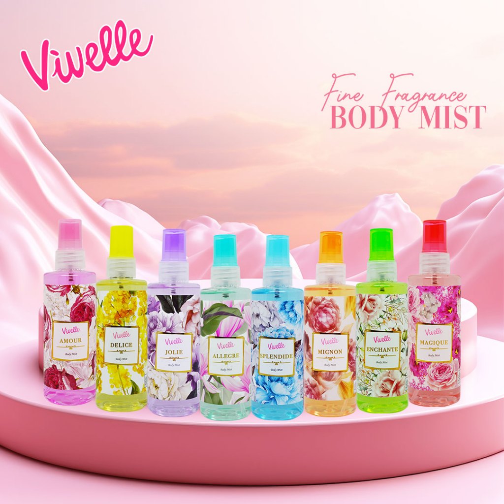 VIVELLE Body Mist - Select The Variant - 100 ml - Parfum Wanita - Halal & BPOM - Dapatkan Hadiah Gra