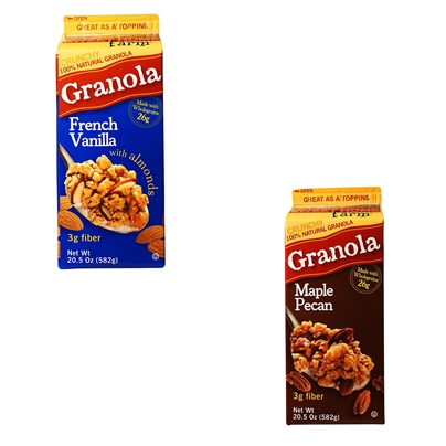

Sweet Home Farm Granola 582g (French Vanilla with Almonds, Maple Pecan)