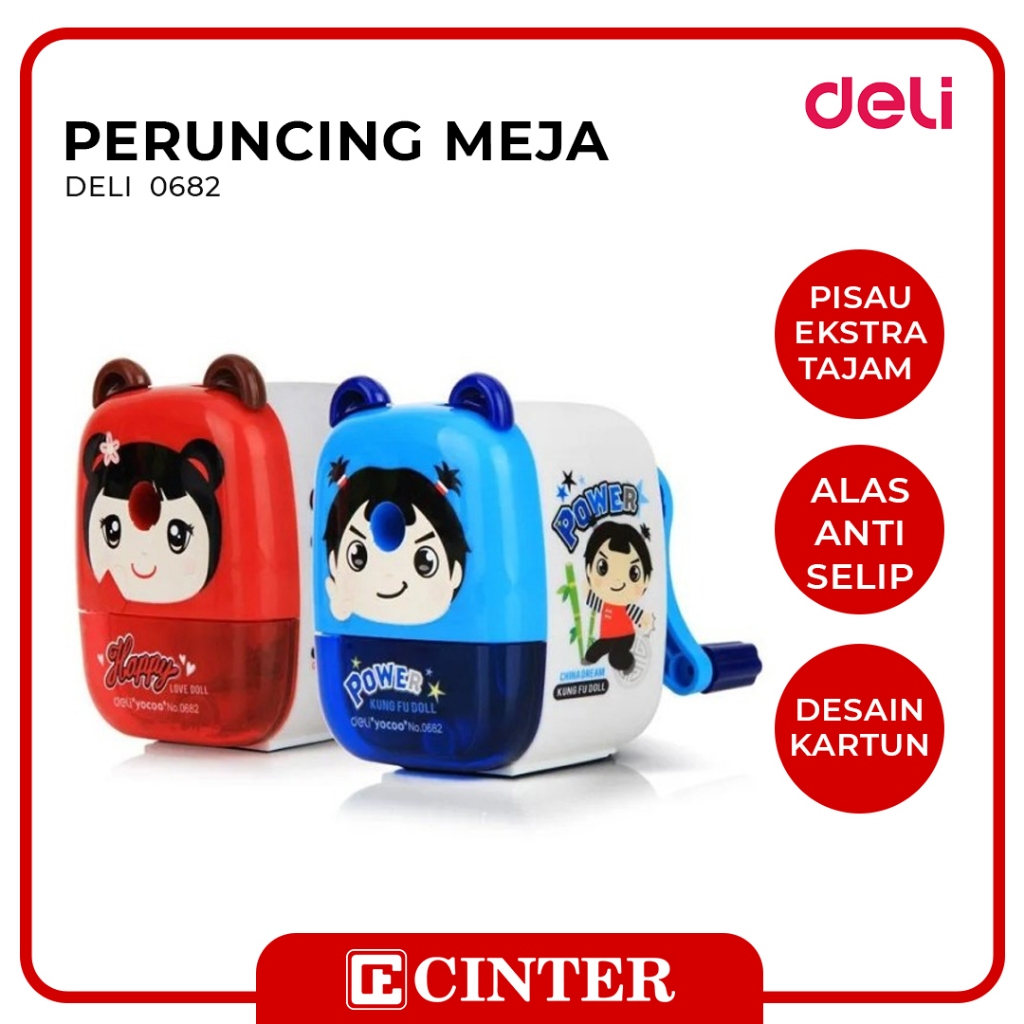 

DELI - PERUNCING MEJA / ROTARY SHARPENER/ PERAUTAN MEJA 0682