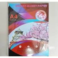 

Sticker Glossy Paper / Kertas Stiker Glossy A4 K&C 135 gr Isi 20 Lembar