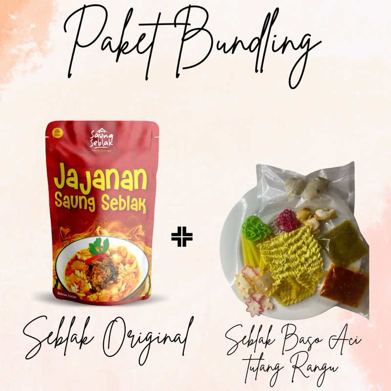

[Paket Bundling] Seblak Original & Seblak Baso Aci Tulang Rangu