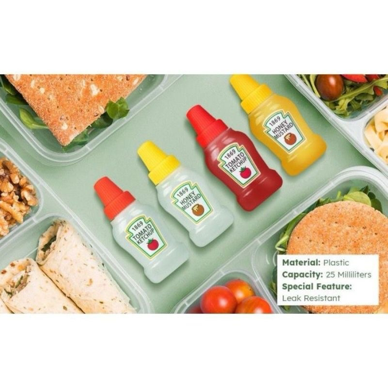 Botol Saus Bento Kecil Bekal Makan Anak / cup saus mayo susu kotak makan anak