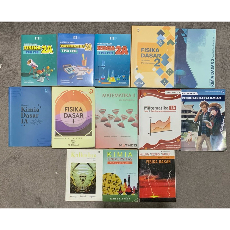 Preloved Buku TPB ITB Phiwiki Chempro Mathco TTKI Halliday Purcell Brady