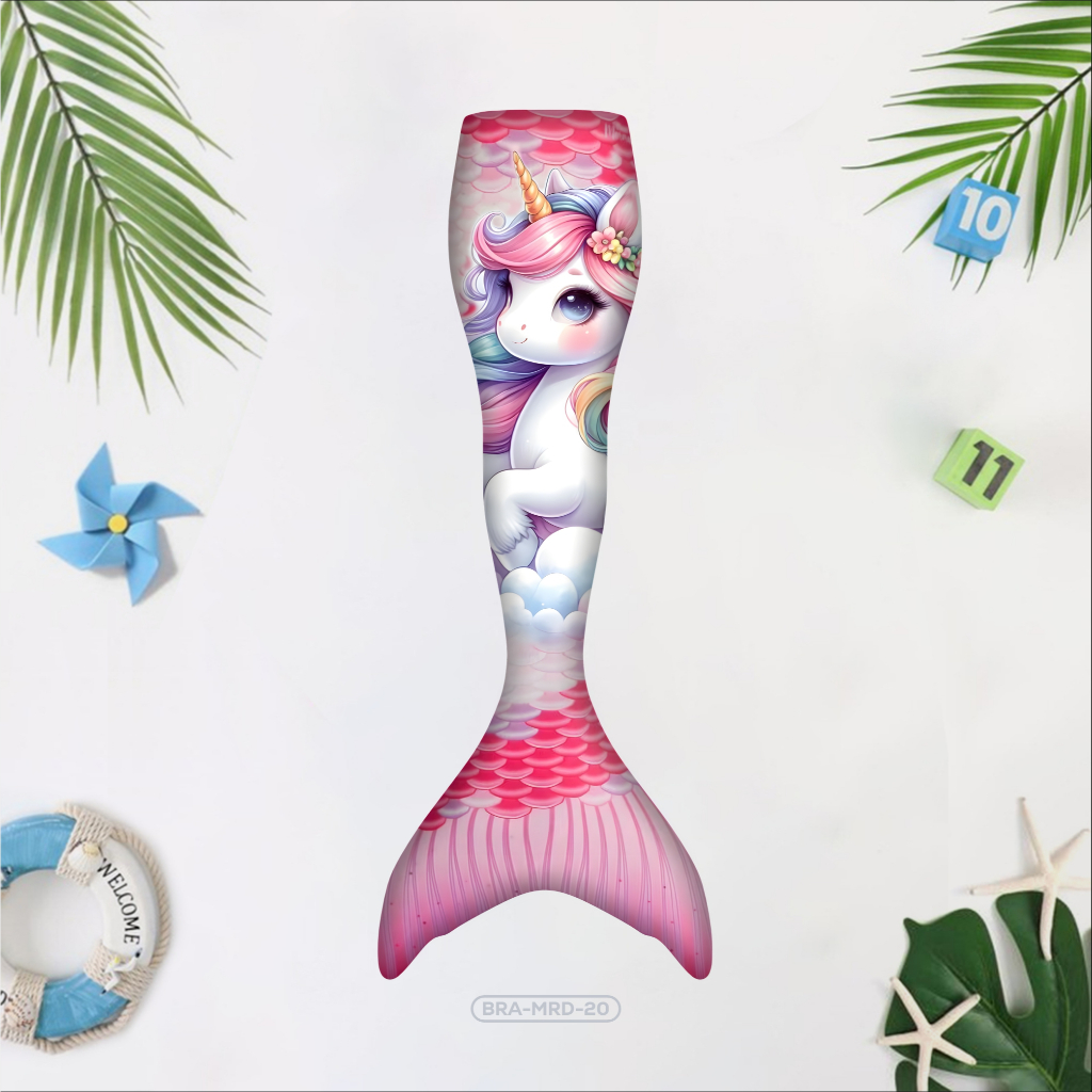 Kostum Mermaid Motif Unicorn Kostum Anak Putri Duyung Perempuan