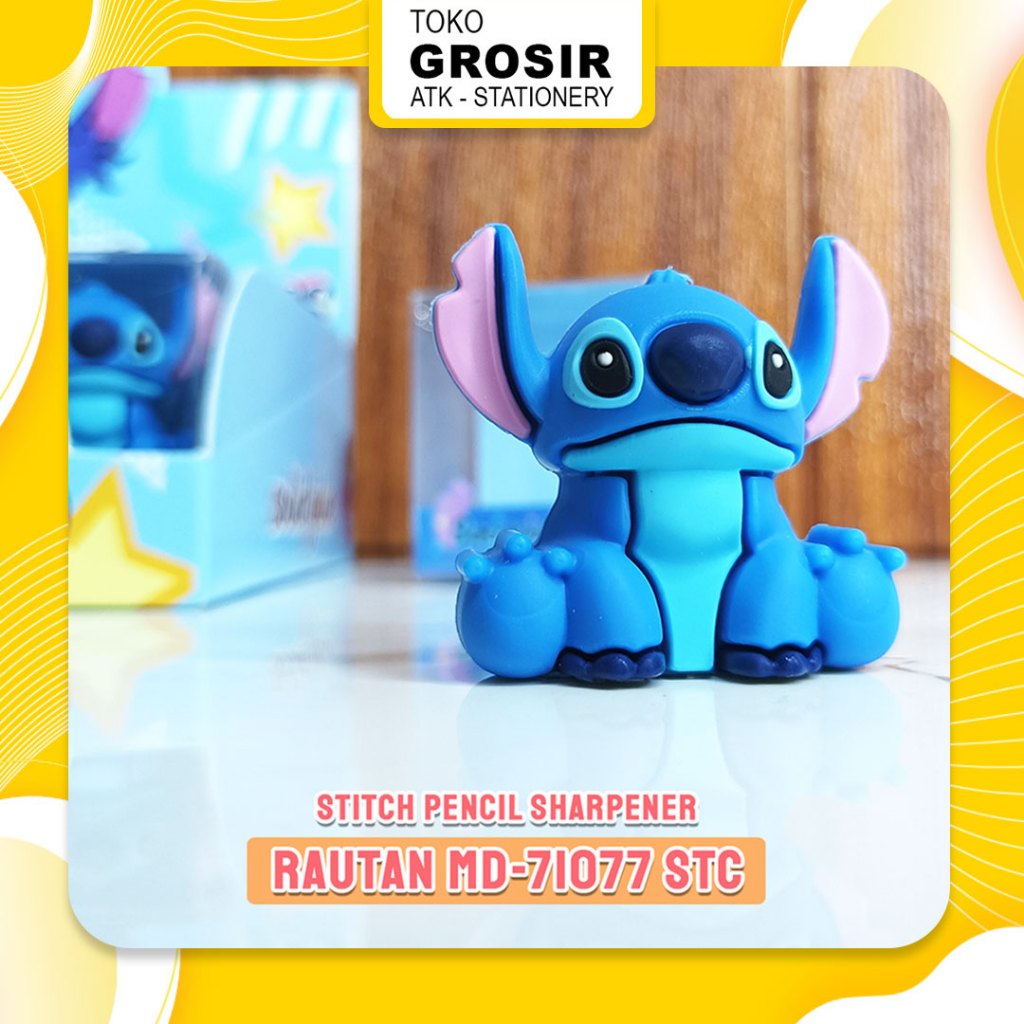 

Stitch DISNEYYY SANRIO Rautan / Pencil Sharpener MD-71077 STC / Rautan Pensil Blue Stitch WEIBO