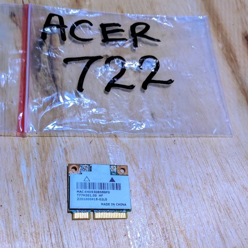Wifi card Acer aspire one 722 second original
