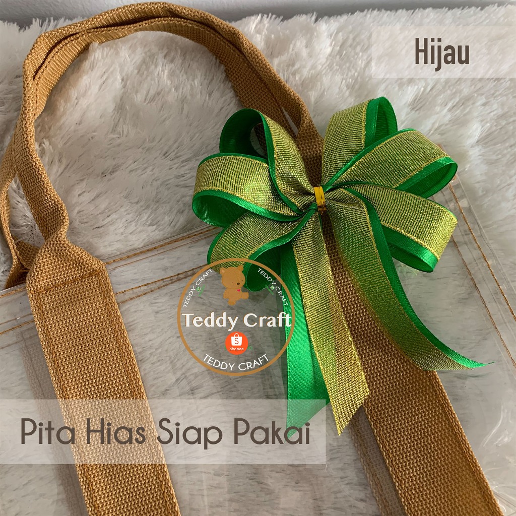 

Pita Hias Siap Pakai - Pita Hampers - Pita Parcel - Pita Lebaran Parcel Idul Fitri - Pita Kado - Pita Natal Imlek Moon Cake - Ribbon - Teddy Craft