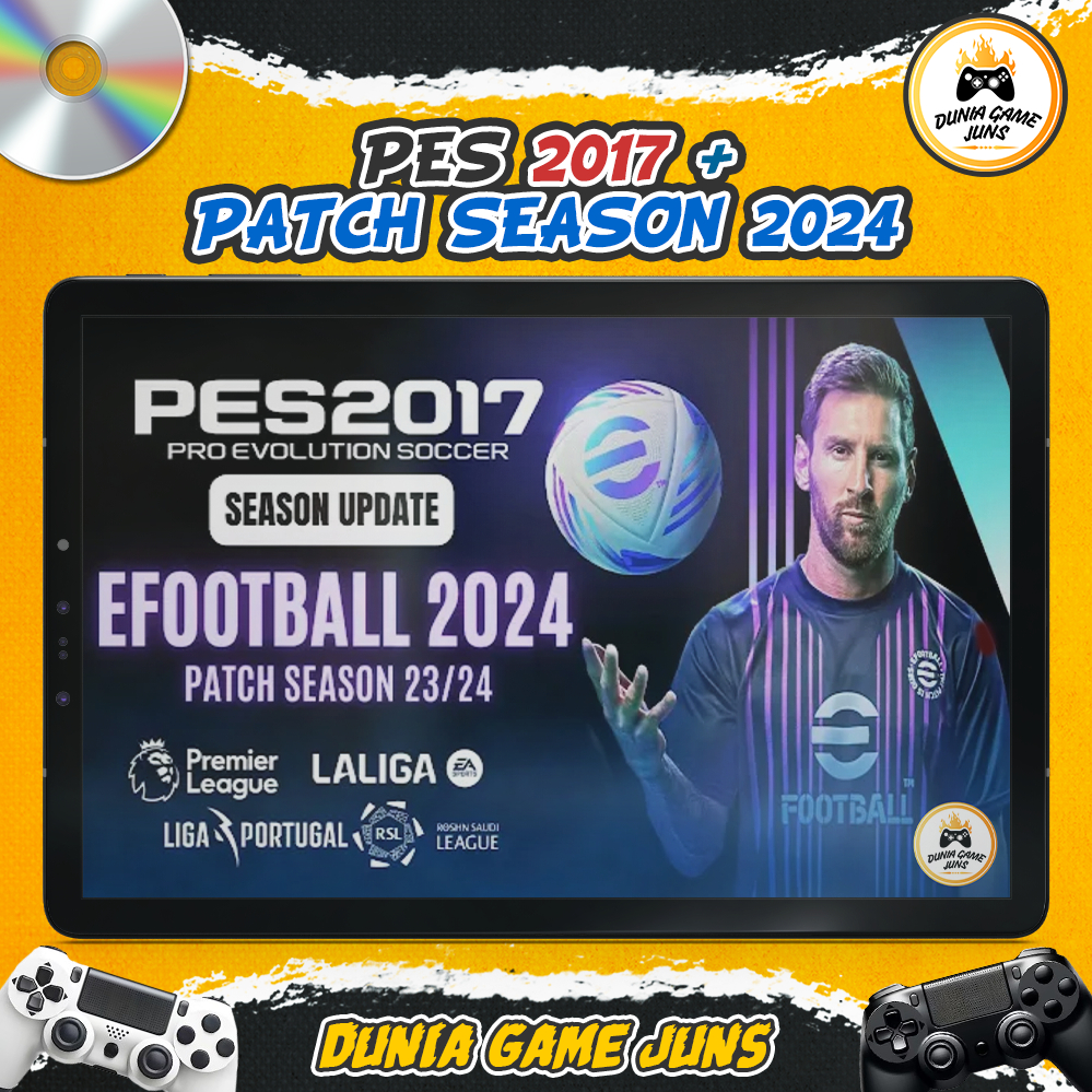 PES 2017 PATCH SEASON 2024 | Pro Evolution Soccer 2017 | CD/DVD | Game PC/Komputer & Laptop