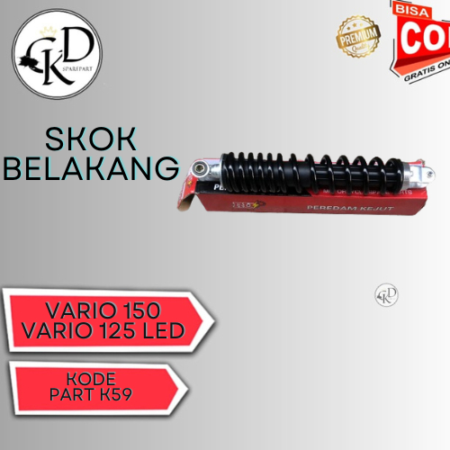SKOK BELAKANG VARIO 150 SHOK SHOCK BREAKER BELAKANG VARIO 150 VARIO 125 LED ORIGINAL POLOSAN