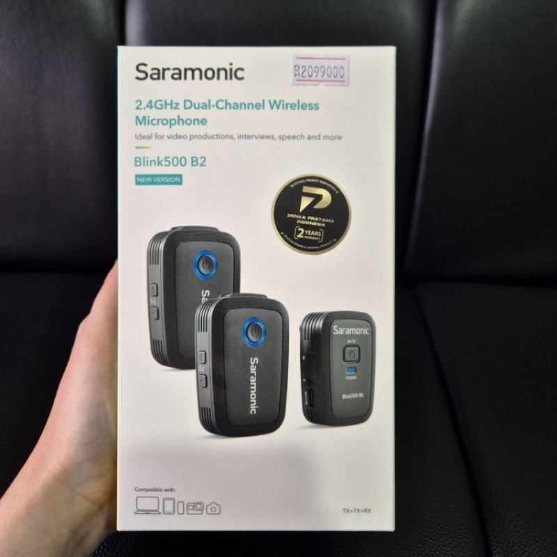 Saramonic 2,4GHz Dual Channel Wireless Microphone