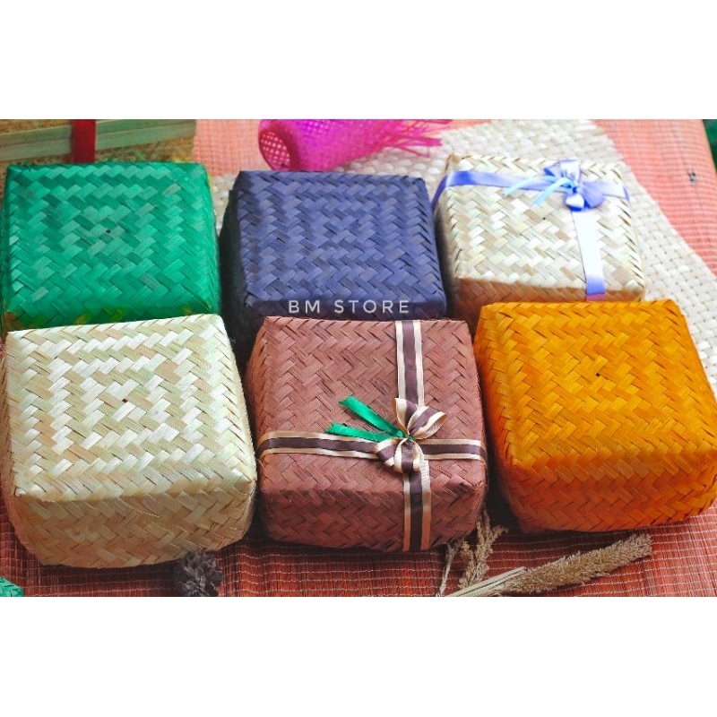 Besek warna/Besek Natural/Besek Bambu/Besek Nasi