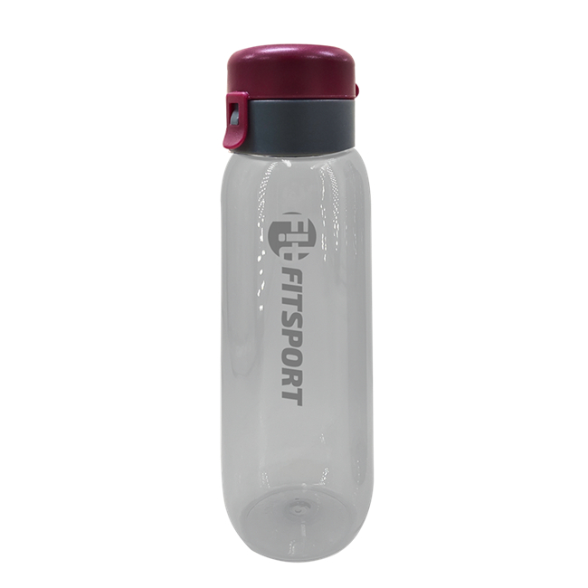 (Original) Gramedia Pekanbaru - Fitsport : Botol Minum Ukuran 800 ml Warna Magenta Grey