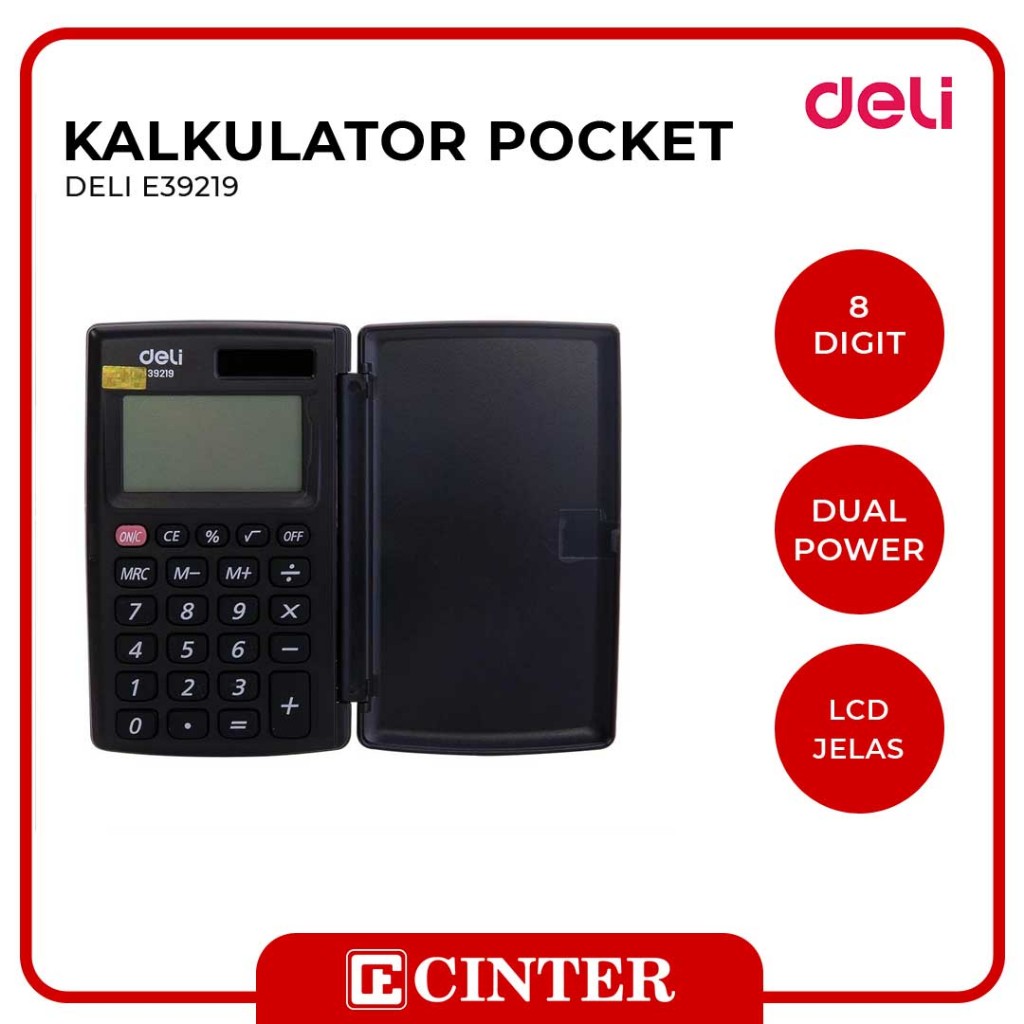 

DELI - KALKULATOR MINI / CALCULATOR POCKET E39219 8 DIGIT