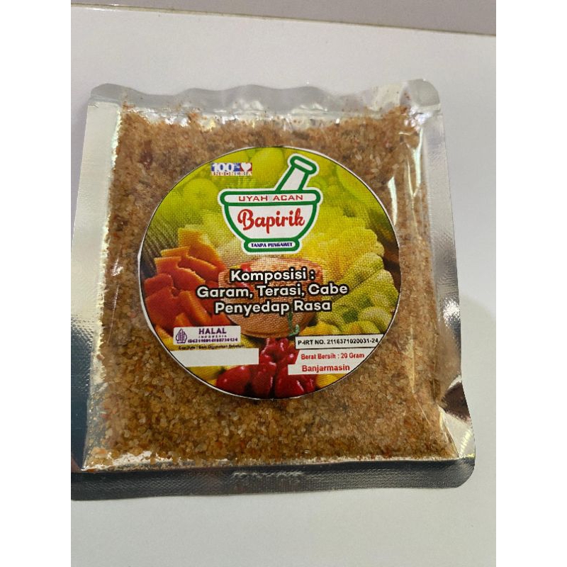 

Uyah Acan Bapirik/ Bumbu rujak Khas Banjarmasin/kemasan Ekonomis